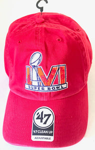 Super Bowl LVI (56) 2022 Commemorative Red Ball Cap by '47 Brand