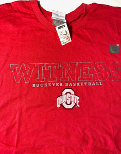 Ohio State Buckeyes NCAA Red "Witness" Adult XL T-Shirt