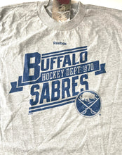 Load image into Gallery viewer, Buffalo Sabres NHL Youth Large &quot;Hockey Dept. 1970&quot; Gray T-Shirt