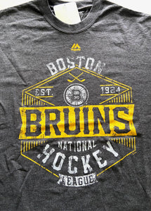 Boston Bruins 2016 NHL "EST. 1924" Adult Medium Gray T-Shirt by Majestic