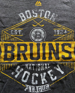 Boston Bruins 2016 NHL "EST. 1924" Adult Medium Gray T-Shirt by Majestic