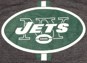 New York Jets 2015 NFL Adult Small Gray Logo T-Shirt by Majestic