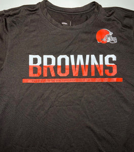Cleveland Browns 2015 NFL "Training" Dri-Fit Adult Brown Small T-Shirt