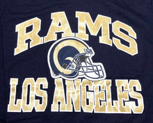 Load image into Gallery viewer, Los Angeles Rams NFL Long Sleeve Logo T-Shirt Navy Youth Med (10-12) By NFL