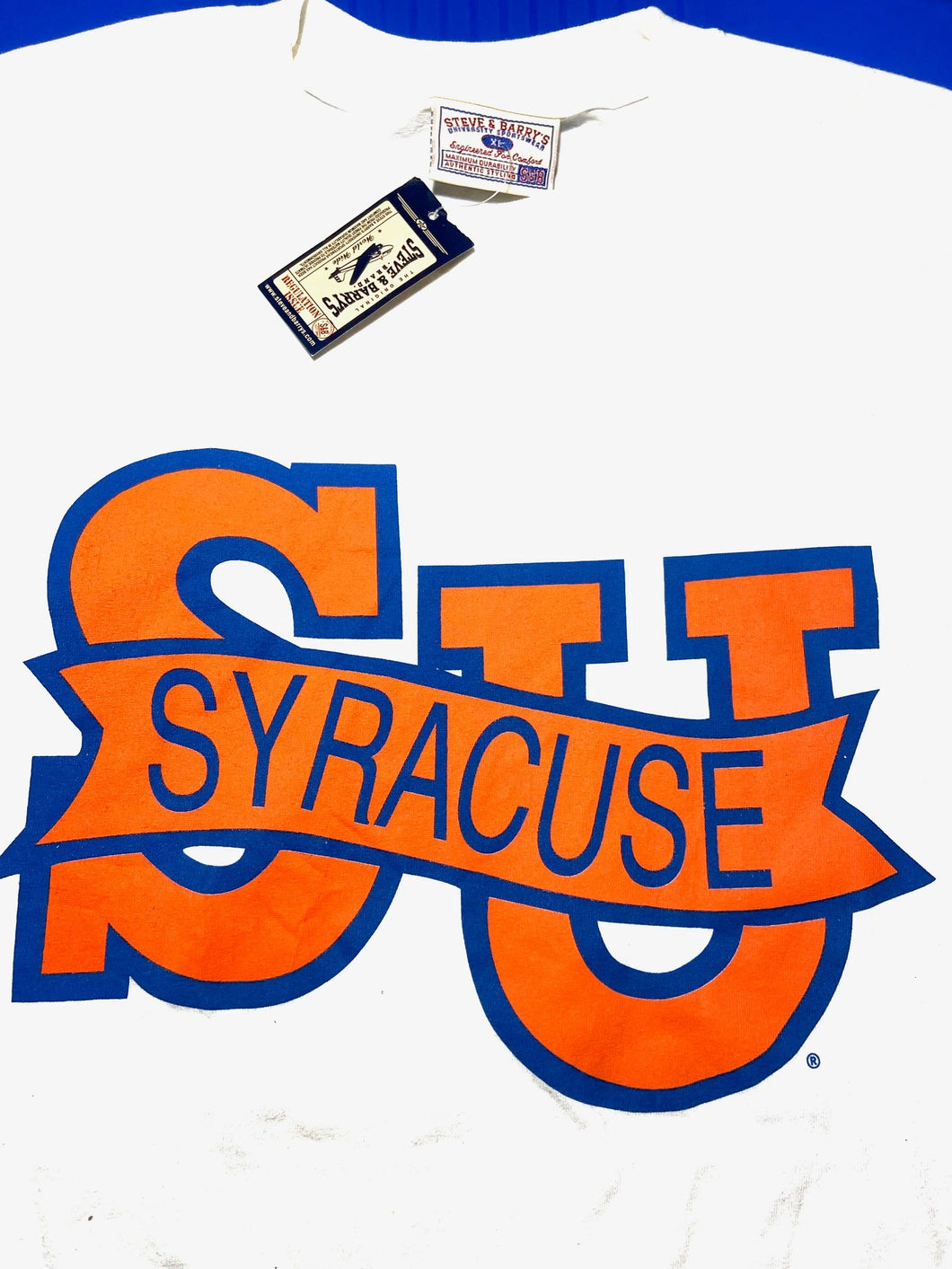 Syracuse University Orange NCAA Adult XL Long Sleeve T-Shirt By Steve & Barry