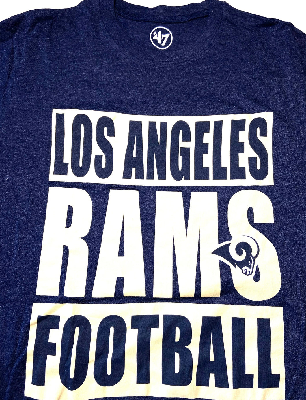 Los Angeles Rams NFL Blue Adult Small Long Sleeve T-Shirt By '47 Brand