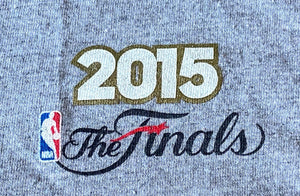 2015 NBA Finals Warriors VS. Cavaliers Adult Medium Gray (Used) T-Shirt By Adidas