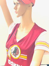Load image into Gallery viewer, Washington Redskins NFL Ladies XL V-Neck Jersey Style Top (Used) By NFL Team Apparel