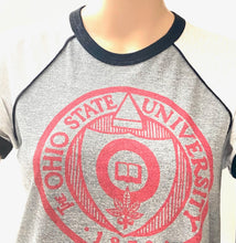 Load image into Gallery viewer, Ohio State Buckeyes NCAA Women&#39;s Gray &quot;1870&quot; Women&#39;s X-Small T-Shirt (Used) by Homage