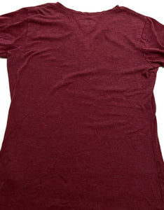 Washington Redskins NFL 2012 Ladies Large Faded V-Neck T-shirt (Used) By NFL Team Apparel
