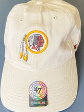 Load image into Gallery viewer, Washington Redskins 2012 NFL Unstructured Beige Logo Hat by &#39;47 Brand